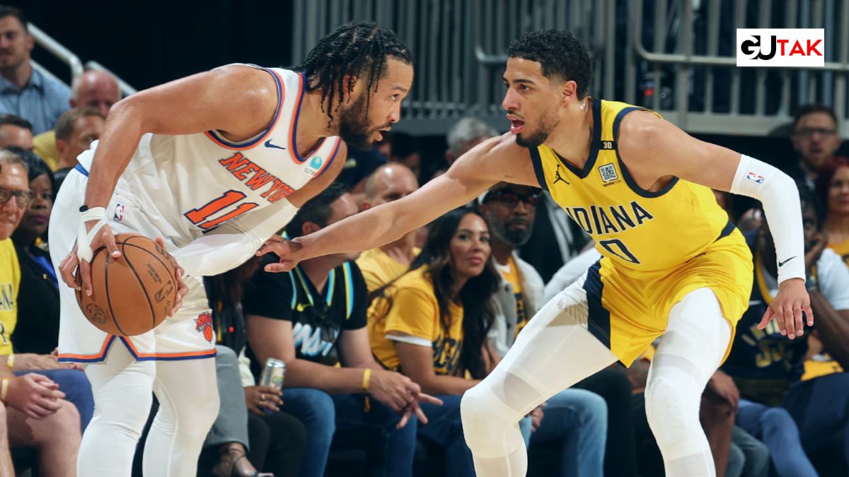 Jalen Brunson drives in Knicks vs Pacers Game 3