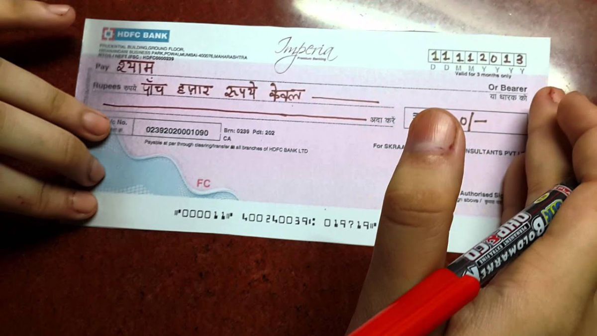 Bank Cheque Rule